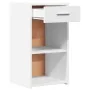 Mesita de noche madera de ingeniería blanco 35x34x65 cm de , Mesitas de noche - Ref: Foro24-840576, Precio: 47,46 €, Descuent...