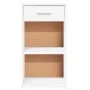 Mesita de noche madera de ingeniería blanco 35x34x65 cm de , Mesitas de noche - Ref: Foro24-840576, Precio: 47,46 €, Descuent...