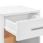 Mesita de noche madera de ingeniería blanco 35x34x65 cm de , Mesitas de noche - Ref: Foro24-840576, Precio: 47,46 €, Descuent...