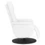 Sillón reclinable con reposapiés cuero sintético blanco by , Armchairs - Ref: Foro24-356550, Price: 210,01 €, Discount: %