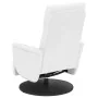 Sillón reclinable con reposapiés cuero sintético blanco by , Armchairs - Ref: Foro24-356550, Price: 210,01 €, Discount: %