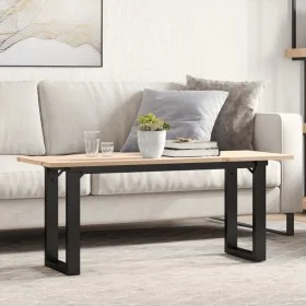 Mesa de centro marco O madera maciza pino y acero 110x40x45 cm von , Küchen- und Esstische - Ref: Foro24-3282667, Preis: 74,7...