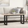 Mesa de centro marco O madera maciza pino y acero 110x40x45 cm by , Kitchen and dining tables - Ref: Foro24-3282667, Price: 7...