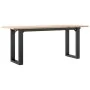 Mesa de centro marco O madera maciza pino y acero 110x40x45 cm by , Kitchen and dining tables - Ref: Foro24-3282667, Price: 7...
