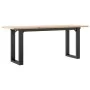 Mesa de centro marco O madera maciza pino y acero 110x40x45 cm by , Kitchen and dining tables - Ref: Foro24-3282667, Price: 7...