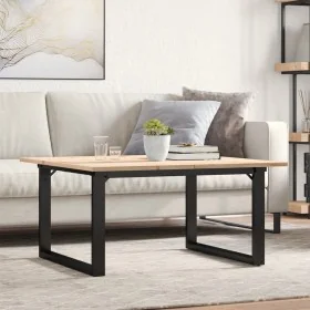 Mesa de centro marco O madera maciza pino y acero 90x90x45 cm von , Küchen- und Esstische - Ref: Foro24-3282665, Preis: 88,56...