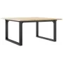 Mesa de centro marco O madera maciza pino y acero 90x90x45 cm by , Kitchen and dining tables - Ref: Foro24-3282665, Price: 88...