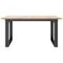 Mesa de centro marco O madera maciza pino y acero 90x90x45 cm by , Kitchen and dining tables - Ref: Foro24-3282665, Price: 88...