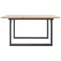 Mesa de centro marco O madera maciza pino y acero 90x90x45 cm by , Kitchen and dining tables - Ref: Foro24-3282665, Price: 88...