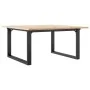 Mesa de centro marco O madera maciza pino y acero 90x90x45 cm by , Kitchen and dining tables - Ref: Foro24-3282665, Price: 88...