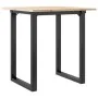 Mesa de comedor marco O madera maciza pino y acero 70x70x75 cm von , Küchen- und Esstische - Ref: Foro24-3282671, Preis: 84,0...
