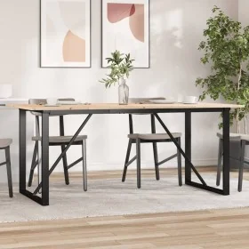 Mesa de comedor marco O madera maciza pino y acero 180x90x75cm von , Küchen- und Esstische - Ref: Foro24-3282678, Preis: 158,...