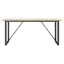 Mesa de comedor marco O madera maciza pino y acero 180x90x75cm de , Mesas de cocina y de comedor - Ref: Foro24-3282678, Preci...