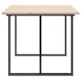 Mesa de comedor marco O madera maciza pino y acero 180x90x75cm de , Mesas de cocina y de comedor - Ref: Foro24-3282678, Preci...