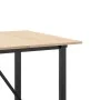Mesa de comedor marco O madera maciza pino y acero 180x90x75cm de , Mesas de cocina y de comedor - Ref: Foro24-3282678, Preci...
