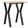 Mesa de comedor marco Y madera maciza pino y acero 70x70x75 cm by , Kitchen and dining tables - Ref: Foro24-3282715, Price: 8...