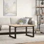Mesa de centro marco O madera maciza pino y acero 80x80x45,5 cm by , Kitchen and dining tables - Ref: Foro24-3282729, Price: ...