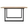 Mesa de centro marco O madera maciza pino y acero 80x80x45,5 cm by , Kitchen and dining tables - Ref: Foro24-3282729, Price: ...