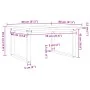 Mesa de centro marco O madera maciza pino y acero 80x80x45,5 cm by , Kitchen and dining tables - Ref: Foro24-3282729, Price: ...