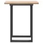 Mesa de comedor marco O madera maciza pino y acero 60x60x75,5cm de , Mesas de cocina y de comedor - Ref: Foro24-3282736, Prec...