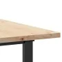 Mesa de comedor marco O madera maciza pino acero 160x80x75,5 cm by , Kitchen and dining tables - Ref: Foro24-3282743, Price: ...