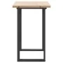 Mesa de comedor marco O madera maciza pino acero 100x50x75,5 cm de , Mesas de cocina y de comedor - Ref: Foro24-3282741, Prec...