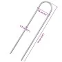 Clavijas de tierra forma U 50 uds acero galvanizado 15x3,5 cm von , Zeltzubehör - Ref: Foro24-4009364, Preis: 14,62 €, Rabatt: %