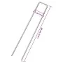 Clavijas de tierra forma U 50 uds acero galvanizado 20x3,5 cm de , Accesorios para tiendas de campaña - Ref: Foro24-4009366, ...