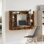 Escritorio de pared madera ingeniería roble ahumado 105x48x75cm von , Schreibtische - Ref: Foro24-847972, Preis: 75,17 €, Rab...