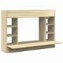 Escritorio de pared madera ingeniería roble Sonoma 105x48x75 cm de , Escritorios - Ref: Foro24-847970, Precio: 80,25 €, Descu...