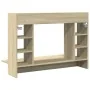 Escritorio de pared madera ingeniería roble Sonoma 105x48x75 cm de , Escritorios - Ref: Foro24-847970, Precio: 80,25 €, Descu...