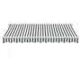 Toldo retráctil aluminio y tela gris antracita y blanco 3x2,5 m de , Toldos - Ref: Foro24-3216103, Precio: 210,84 €, Descuent...