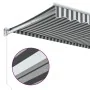 Toldo retráctil aluminio y tela gris antracita y blanco 3x2,5 m de , Toldos - Ref: Foro24-3216103, Precio: 210,84 €, Descuent...