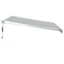Toldo retráctil aluminio y tela gris antracita y blanco 4x3 m de , Toldos - Ref: Foro24-3216115, Precio: 399,43 €, Descuento: %