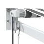 Toldo retráctil aluminio y tela gris antracita y blanco 4x3 m de , Toldos - Ref: Foro24-3216115, Precio: 399,43 €, Descuento: %
