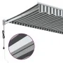 Toldo retráctil aluminio y tela gris antracita y blanco 4x3 m de , Toldos - Ref: Foro24-3216115, Precio: 399,43 €, Descuento: %