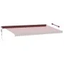 Toldo retráctil automático con luces LED burdeos 600x350 cm von , Markisen - Ref: Foro24-3215013, Preis: 890,02 €, Rabatt: %