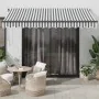 Toldo retráctil automático luz LED antracita blanco 350x250 cm by , Awnings - Ref: Foro24-3310229, Price: 493,66 €, Discount: %