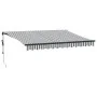 Toldo retráctil automático luz LED antracita blanco 350x250 cm by , Awnings - Ref: Foro24-3310229, Price: 493,66 €, Discount: %