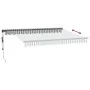 Toldo retráctil automático luz LED antracita blanco 350x250 cm by , Awnings - Ref: Foro24-3310229, Price: 493,66 €, Discount: %