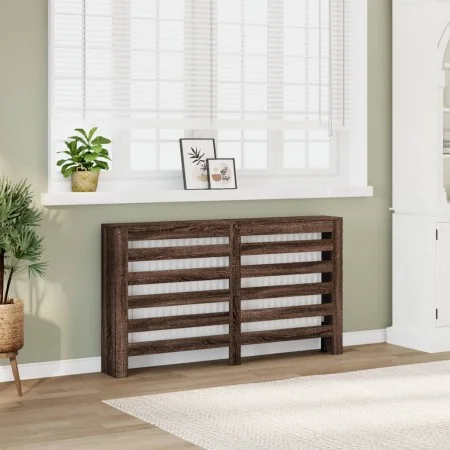 Cubierta de radiador madera ingeniería marrón roble 149x20x82cm von , Zubehör für Heizkörper - Ref: Foro24-852705, Preis: 85,...
