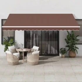 Toldo retráctil manual marrón 450x300 cm von , Markisen - Ref: Foro24-3215701, Preis: 317,73 €, Rabatt: %
