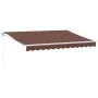 Toldo retráctil manual marrón 350x250 cm by , Awnings - Ref: Foro24-3215699, Price: 236,92 €, Discount: %