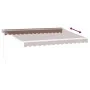 Toldo retráctil manual marrón 350x250 cm by , Awnings - Ref: Foro24-3215699, Price: 236,92 €, Discount: %