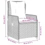Set comedor de jardín 7 pzas con cojines ratán sintético beige by , Garden sets - Ref: Foro24-3263018, Price: 869,12 €, Disco...