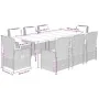 Set comedor de jardín 9 pzas con cojines ratán sintético beige von , Gartensets - Ref: Foro24-3262874, Preis: 1,00 €, Rabatt: %