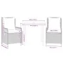 Set comedor de jardín 3 piezas con cojines ratán sintético gris by , Garden sets - Ref: Foro24-3262992, Price: 278,43 €, Disc...