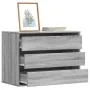 Cajonera de esquina madera ingeniería gris Sonoma 80x41x58 cm by , Drawers - Ref: Foro24-852857, Price: 105,98 €, Discount: %