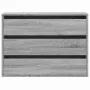 Cajonera de esquina madera ingeniería gris Sonoma 80x41x58 cm by , Drawers - Ref: Foro24-852857, Price: 105,98 €, Discount: %