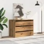 Cajonera de esquina madera ingeniería roble artisan 80x41x58 cm von , Schubladen - Ref: Foro24-852860, Preis: 101,83 €, Rabat...